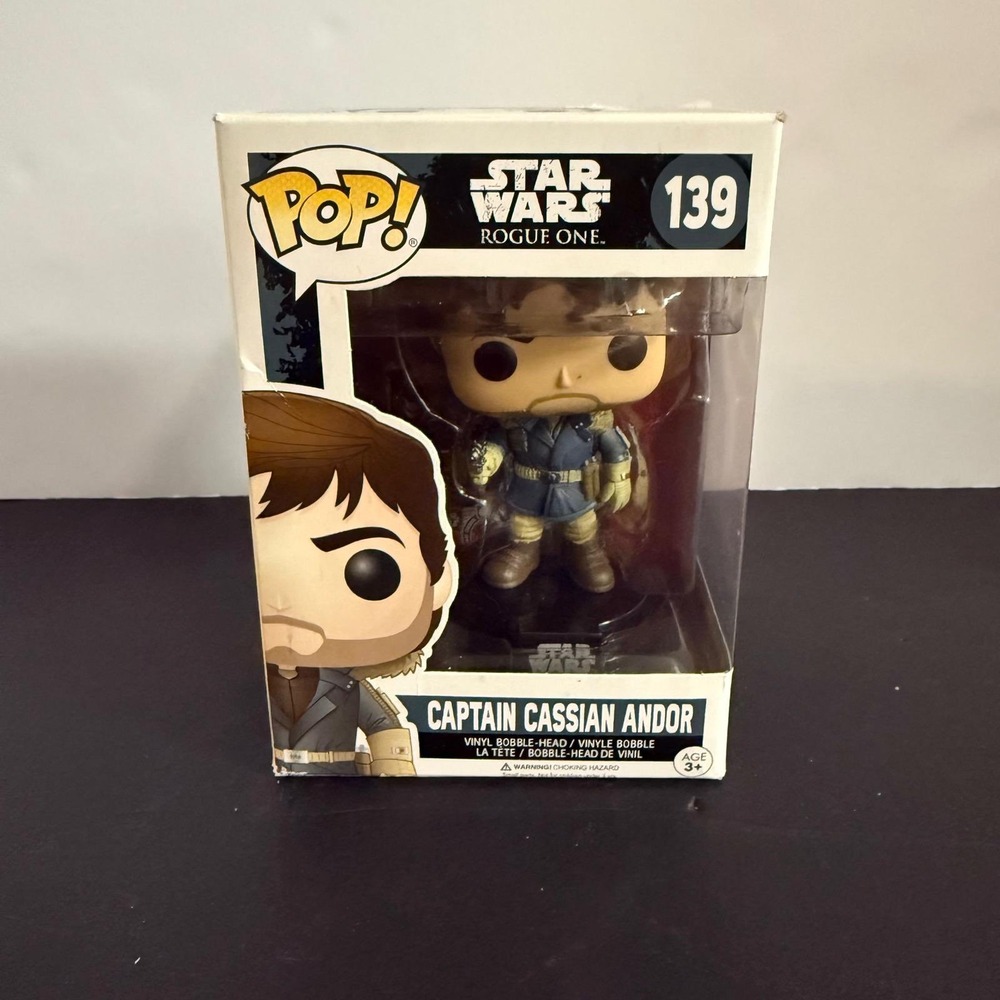 Funko Pop Star Wars Rogue One Captain Cassian Andor 139 Vinyl Bobble-Head Figure